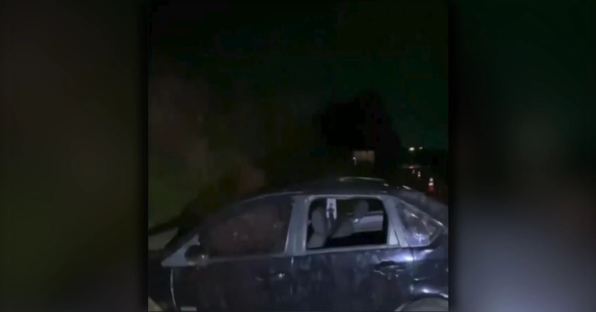 Veículo capotado após acidente na PR-218 em Astorga