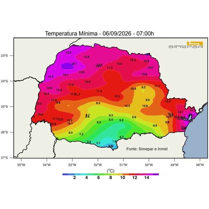Chuva e frio entre Londrina e Maringá marcam o domingo no Norte